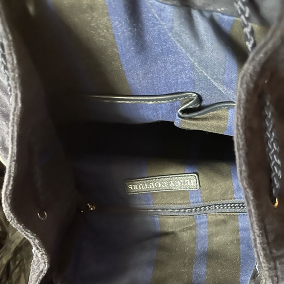 Juicy couture blue velour backpack - Picture 6 of 6